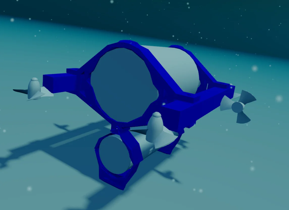 Underwater simulation scene